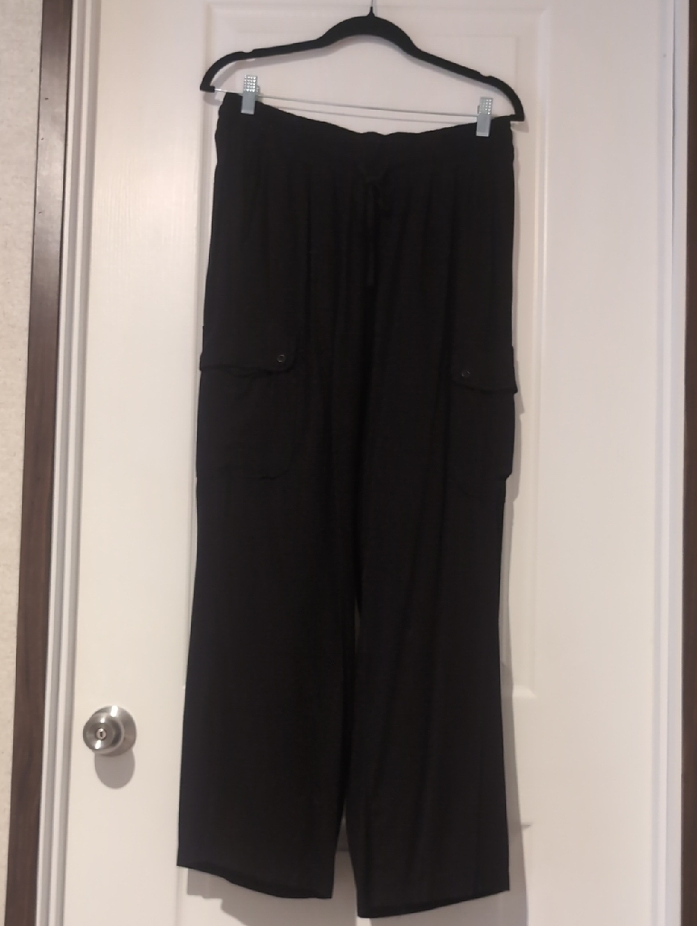 Torrid Wide Leg Pants, Black, 00/10W